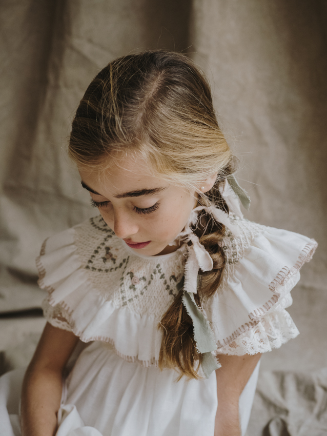 a00252 VESTIDO COMUNIÓN NIDOS ZIG ZAG