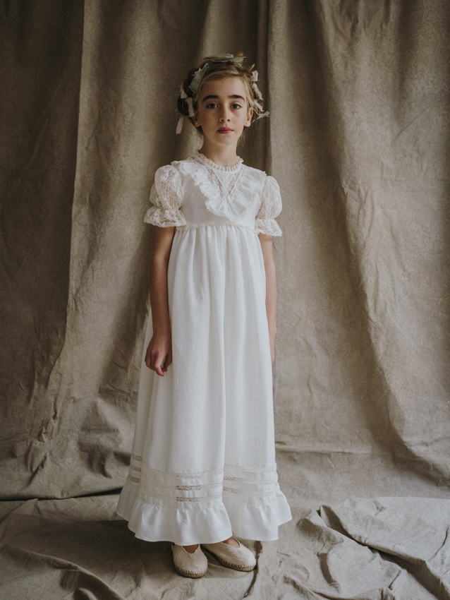 a00255 VESTIDO COMUNIÓN MARIA ANTONIETA