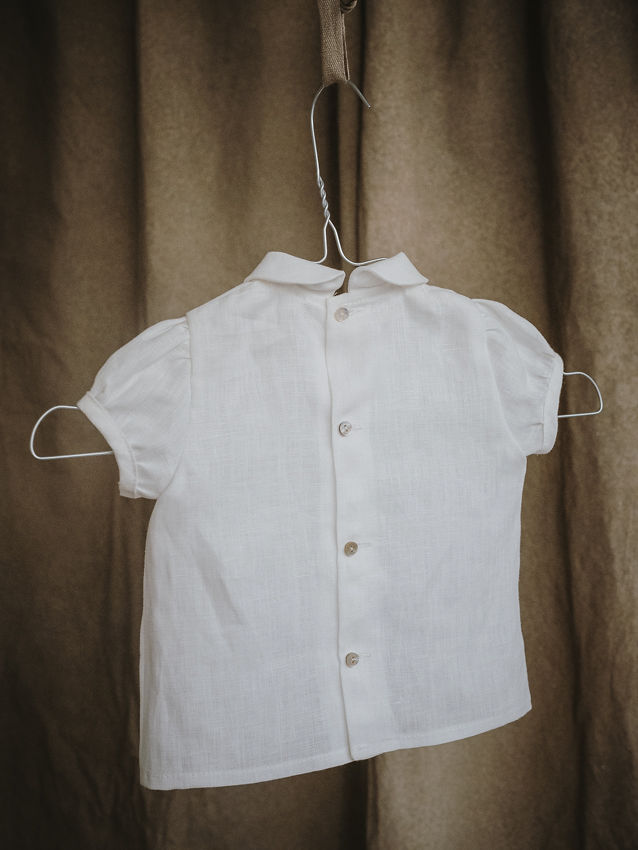 CAMISA CUELLO BEBE M/C lino